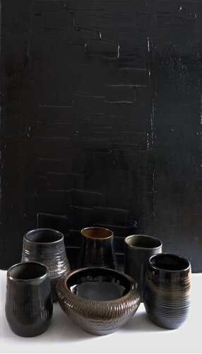 Vessels I-VI / abstract N°2769 di Koen Lybaert, Altri media in vendita su Singulart
