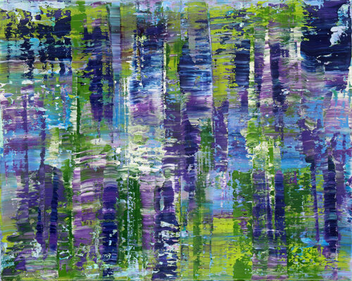 Wisteria I [Abstract N°2818] par Koen Lybaert, Peinture en vente sur Singulart