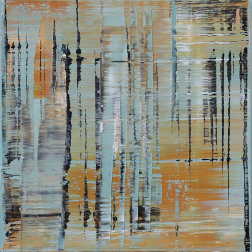 Whitewater bay I [Abstract N°2853] par Koen Lybaert, Peinture en vente sur Singulart