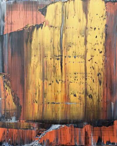 Golden Lake [Abstract N°2855] von Koen Lybaert, Malerei kaufen auf Singulart