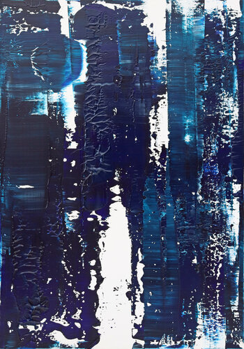 Almost blue II [Abstract N°2862] di Koen Lybaert, Pittura in vendita su Singulart