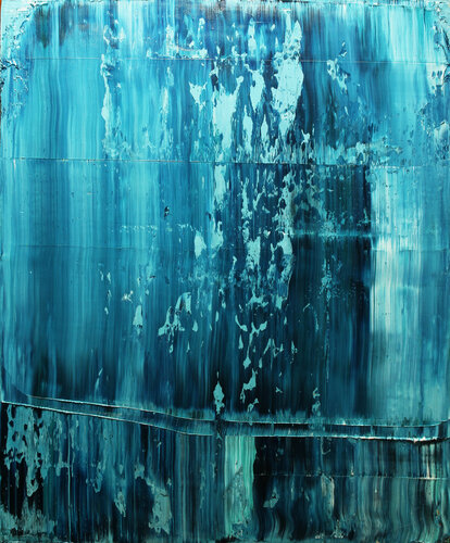 Skógafoss [Abstract N°1964] von Koen Lybaert, Malerei kaufen auf Singulart