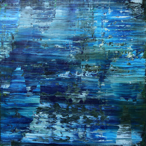 abstract N° 1317 [Boldermere Lake] van Koen Lybaert, Schilderij te koop op Singulart