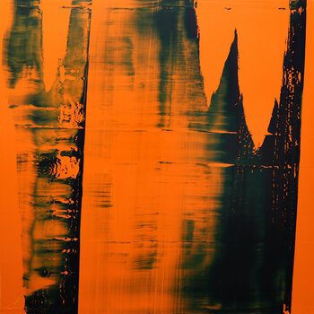 Dark blue on orange [Abstract N°2685] Koen Lybaert