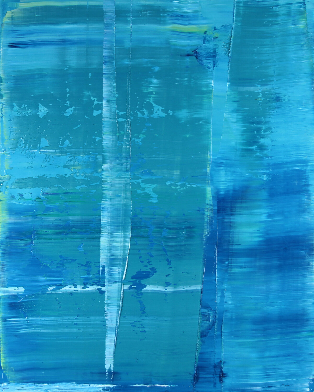 Santa Cruz Island [Abstract N° 1909] Koen Lybaert Originalgemälde zu verkaufen