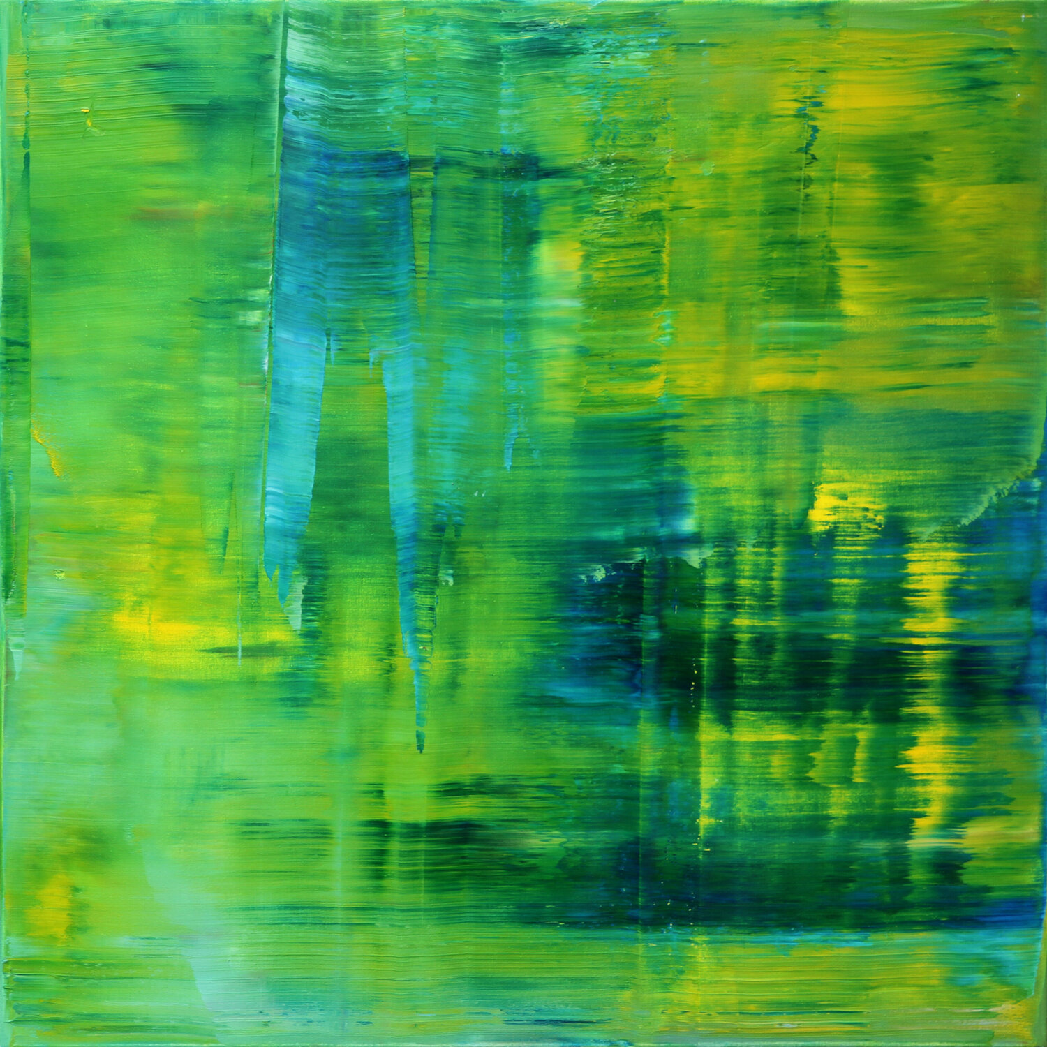 abstract N° 1376 [Coniston Water - The lake district] Koen Lybaert Originalgemälde zu verkaufen