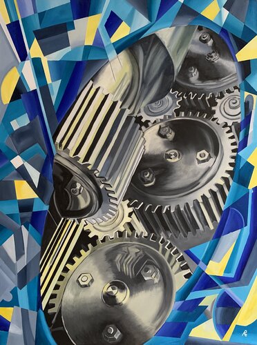 INGRANAGGIO O GRANELLO?? von Roberto Re, Malerei kaufen auf Singulart