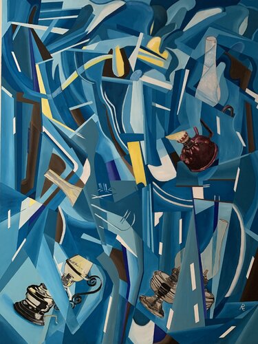 LIVING IN THE PAST von Roberto Re, Malerei kaufen auf Singulart