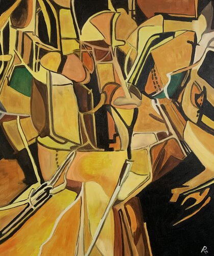 PIPING - “Linee in Fuga” by Roberto Re, 회화 for Sale on Singulart