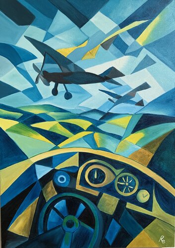 VOLANDO by Roberto Re, Painting for Sale on Singulart
