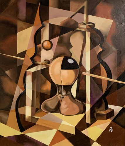 MORANDI 8 (il peso del vuoto) retro van Roberto Re, Schilderij te koop op Singulart