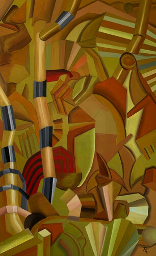 LA FABBRICA DEL FUTURO by Roberto Re, Painting for Sale on Singulart
