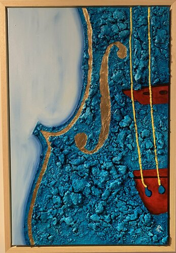 CORDE GIALLE van Roberto Re, Schilderij te koop op Singulart