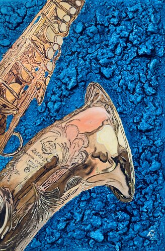 SOUND SAX von Roberto Re, Malerei kaufen auf Singulart