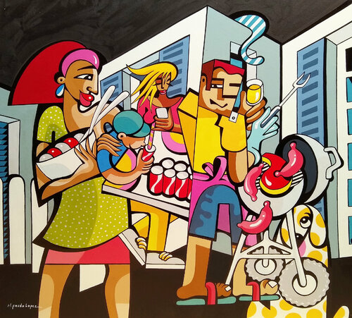 Gif-sur-Yvette de Alfredo Lopez, Pintura a la venta en Singulart