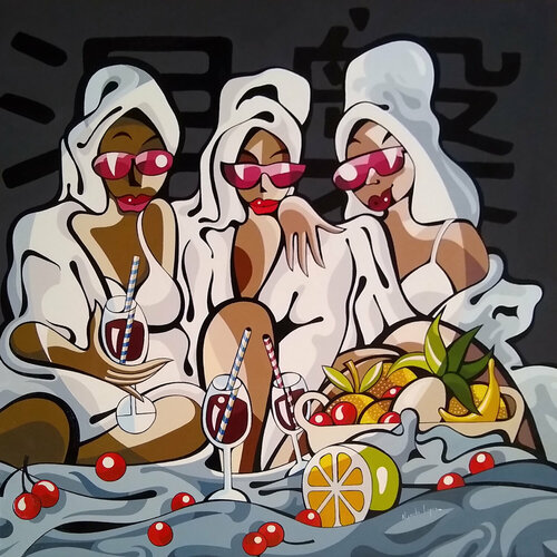 Cerise, Groseille et Myrtille de Alfredo Lopez, Pintura a la venta en Singulart