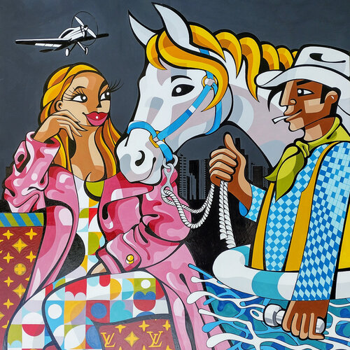 La rencontre improbable de Alfredo Lopez, Pintura a la venta en Singulart