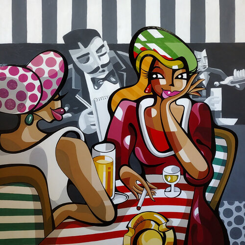 Digressions autour de la cuisson des bulots van Alfredo Lopez, Schilderij te koop op Singulart