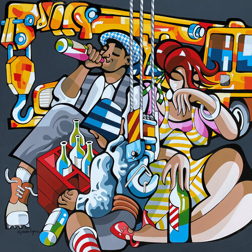 La reconstruction van Alfredo Lopez, Schilderij te koop op Singulart