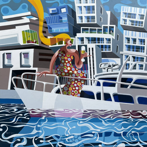 Chacun sa voie van Alfredo Lopez, Schilderij te koop op Singulart