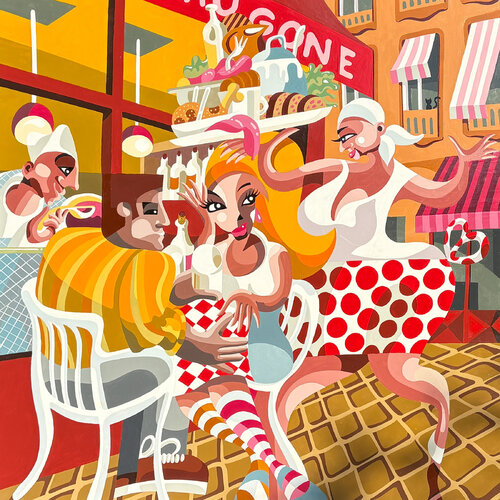 Le petit creux van Alfredo Lopez, Schilderij te koop op Singulart