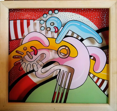 L'âge libre van Alfredo Lopez, Schilderij te koop op Singulart
