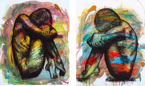 Celeste e Ambra by Emmanuela Zavattaro, 회화 for Sale on Singulart