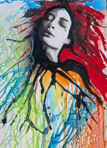 Iris di Emmanuela Zavattaro, Pittura in vendita su Singulart