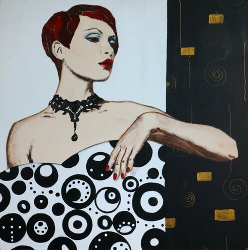 Sguardo geometrico van Emmanuela Zavattaro, Schilderij te koop op Singulart