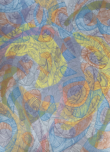 Au coeur du tumulte-Joie-Incandescence von David Roncada, Werk auf Papier kaufen auf Singulart