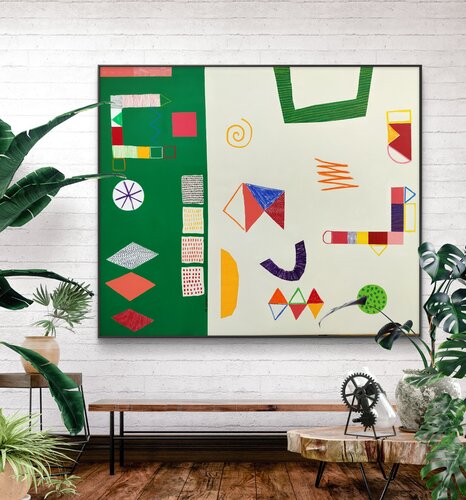 COLORFUL GARDEN van MIRIAM CHIERA, Schilderij te koop op Singulart