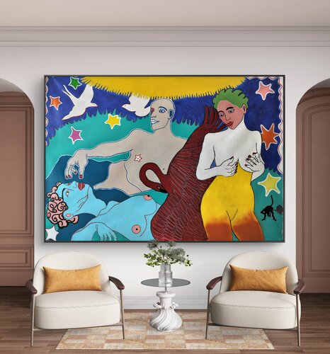 The exchange of souls van MIRIAM CHIERA, Schilderij te koop op Singulart