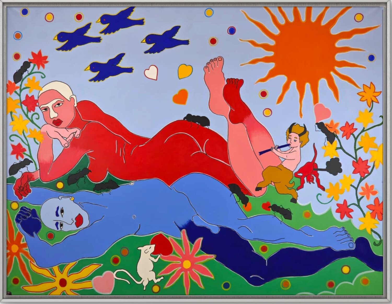 GARDEN OF DESIRE MIRIAM CHIERA Originalgemälde zu verkaufen