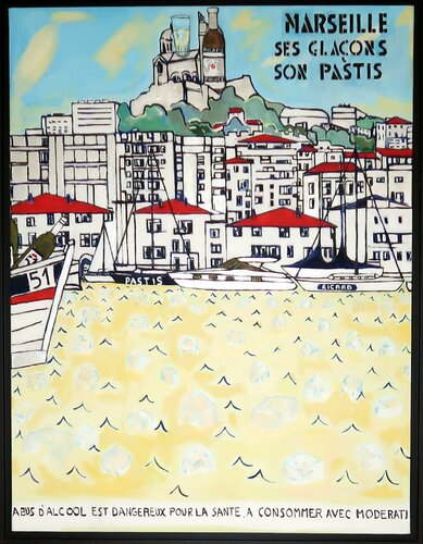 LE PASTIS DE MARSEILLE von Richard Boigeol, Malerei kaufen auf Singulart
