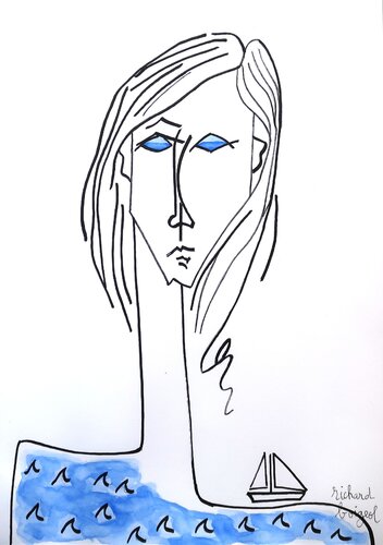 Poésie Marine de Richard Boigeol, Dibujo a la venta en Singulart
