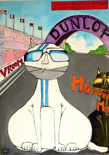 CHATS DE COMPETITION by Richard Boigeol, Painting for Sale on Singulart