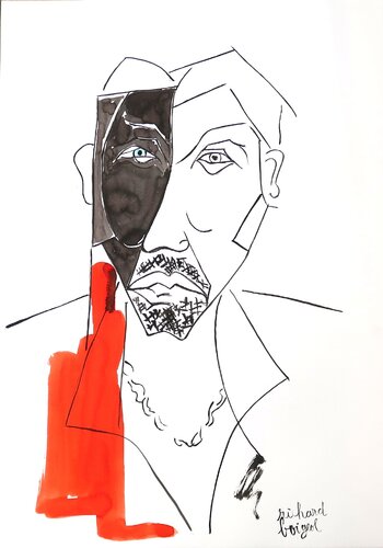 JOHNNY HALLYDAY    (Hommage) von Richard Boigeol, Zeichnungen kaufen auf Singulart
