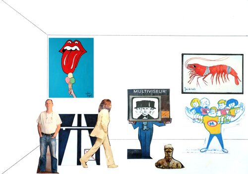 EXPOSITION III de Richard Boigeol, Obra en papel a la venta en Singulart