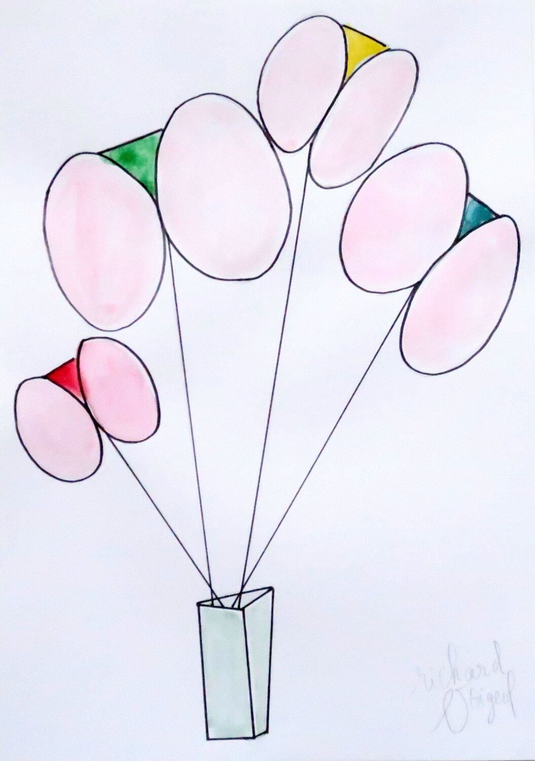 Bouquet de fesses aux maillots de couleurs Richard Boigeol Zeichnungen zu verkaufen