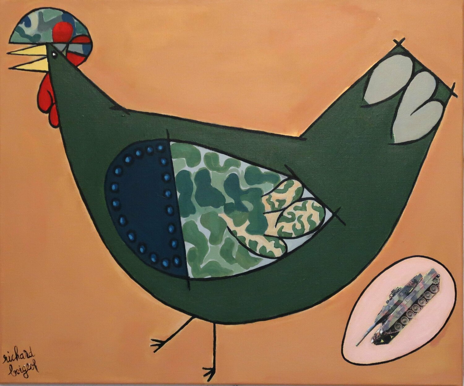 LA POULE MILITAIRE Richard Boigeol