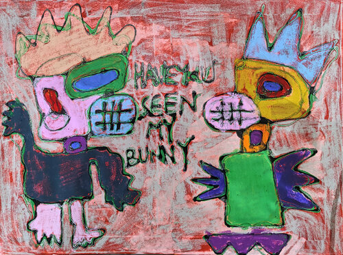 Where is my bunny van Benjamin Nyari, Schilderij te koop op Singulart