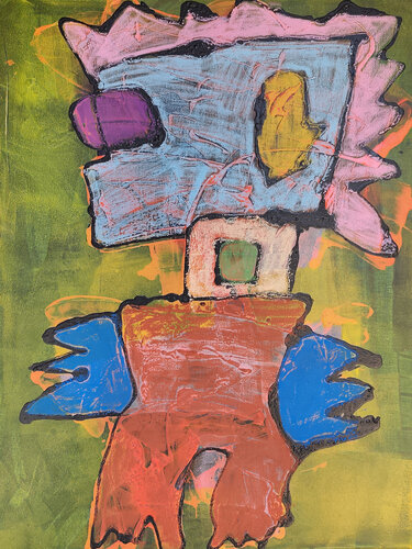 Mr. Fettgans van Benjamin Nyari, Schilderij te koop op Singulart