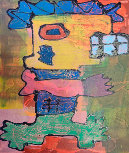 Mr. Nuclear Duck van Benjamin Nyari, Schilderij te koop op Singulart