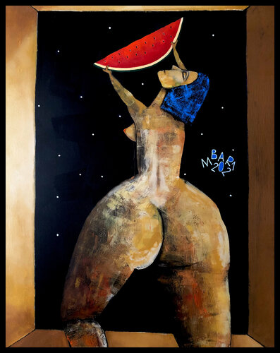 New moon di Mikhail Baranovskiy, Pittura in vendita su Singulart