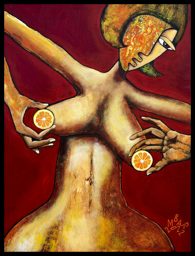 Orange juice di Mikhail Baranovskiy, Pittura in vendita su Singulart