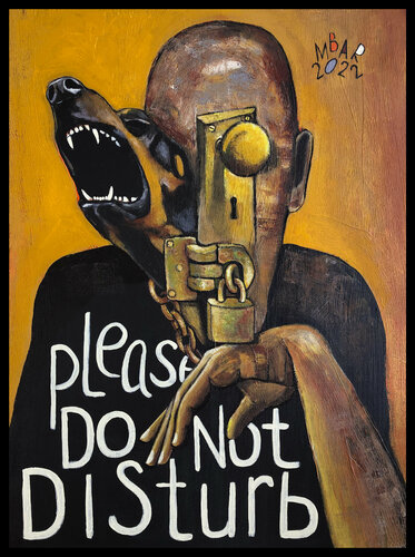 Please do not disturb van Mikhail Baranovskiy, Schilderij te koop op Singulart