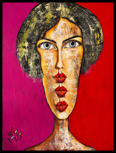 Three kisses van Mikhail Baranovskiy, Schilderij te koop op Singulart