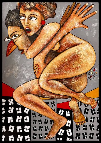 On the wings of love van Mikhail Baranovskiy, Schilderij te koop op Singulart