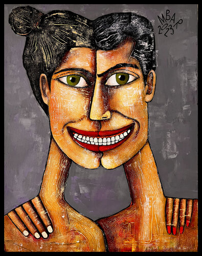Laugh at the same jokes von Mikhail Baranovskiy, Malerei kaufen auf Singulart
