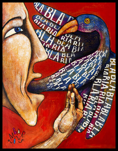 Bla-bla-bla de Mikhail Baranovskiy, Pintura a la venta en Singulart